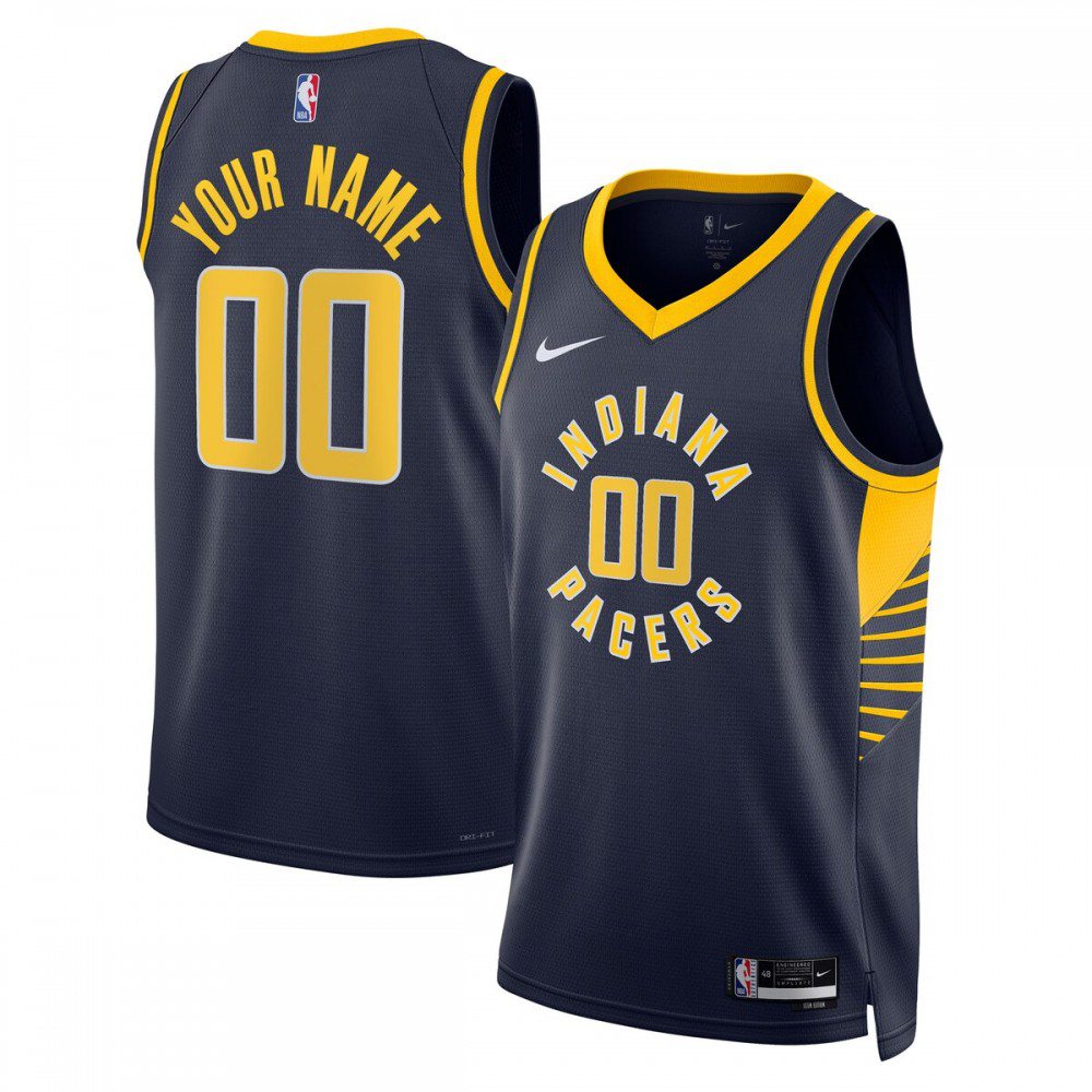 Indiana Pacers Unisex 2022/23 Swingman Custom Jersey Navy - Icon Edition-Pro Kit Vault | Brand New 26/27 Sports Jerseys